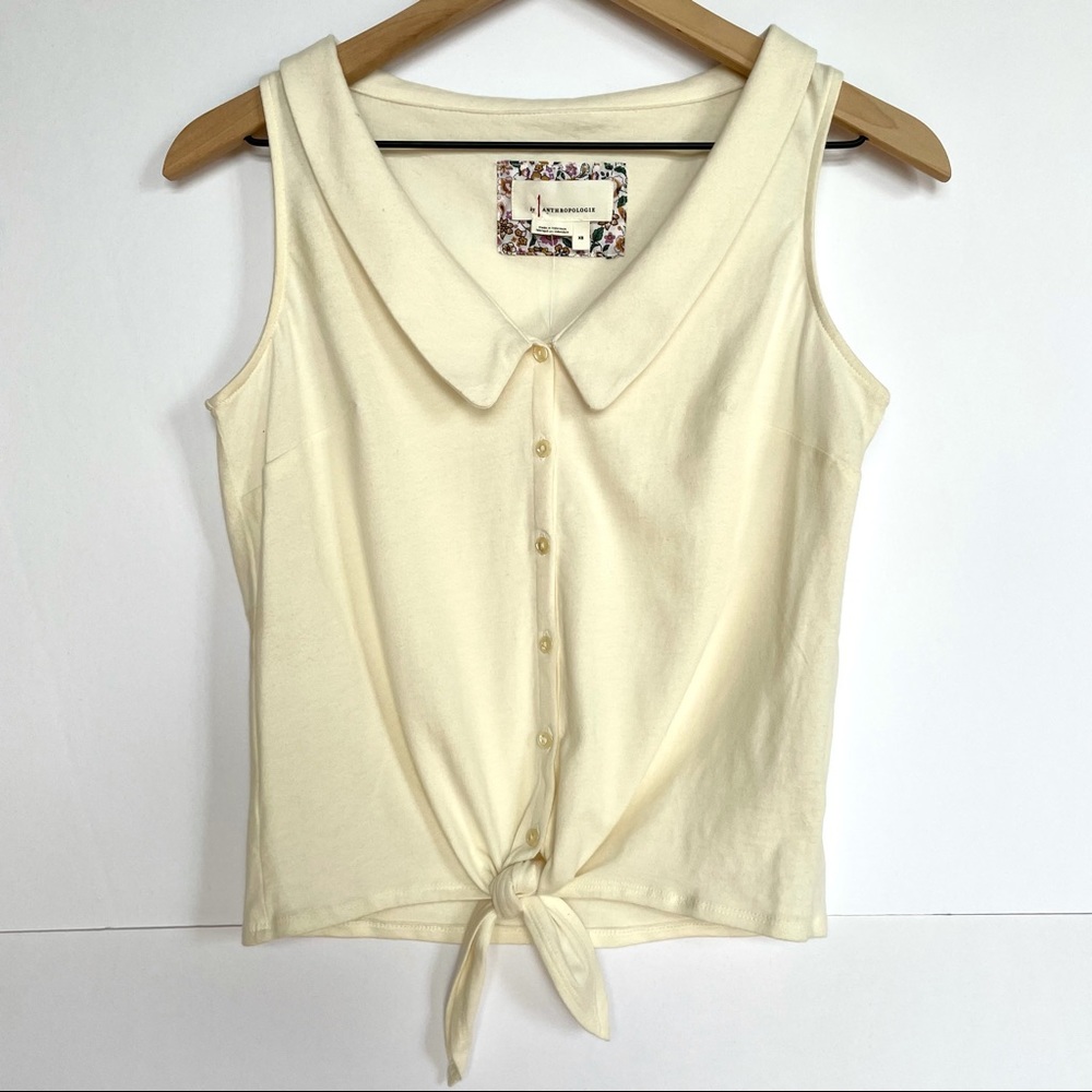 ANTHROPOLOGIE Biloxi Button Down Tank Size XS